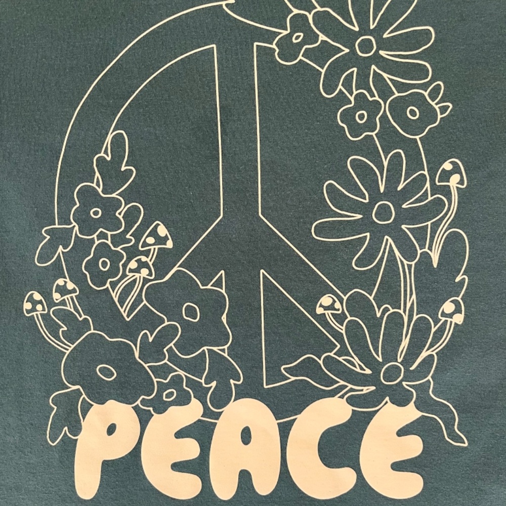 Cat & Jack "T-shirt in green with Peace sign" - Picture 4 of 5